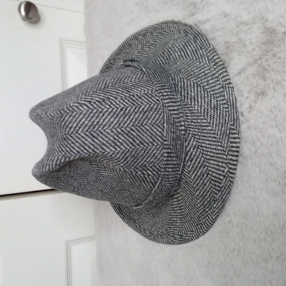 Dorfman Pacific Scala Classico Grey Dress Wool Blend Hat Sz Small